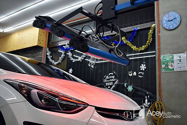 亞色專業汽車美容_elantra 拋光除紋美容_全車石英鍍膜