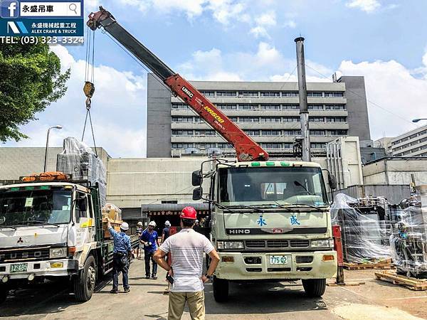長庚醫院鍋爐吊掛搬運定位1 長庚醫院鍋爐吊掛搬運定位1