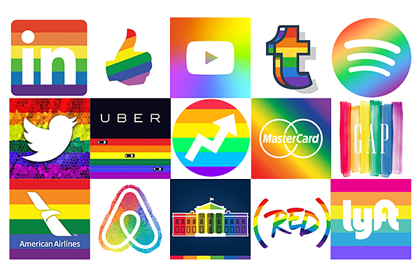 logo in rainbow