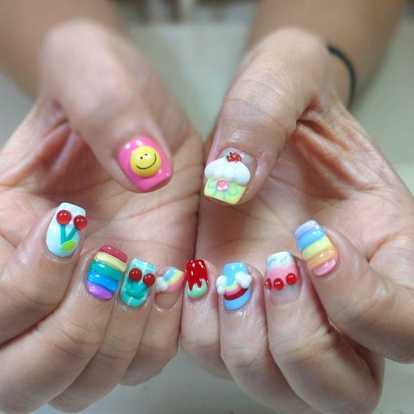 【曼谷美甲日記💅】朝聖塑料風美甲+水門市場早市+夜市戰利品&