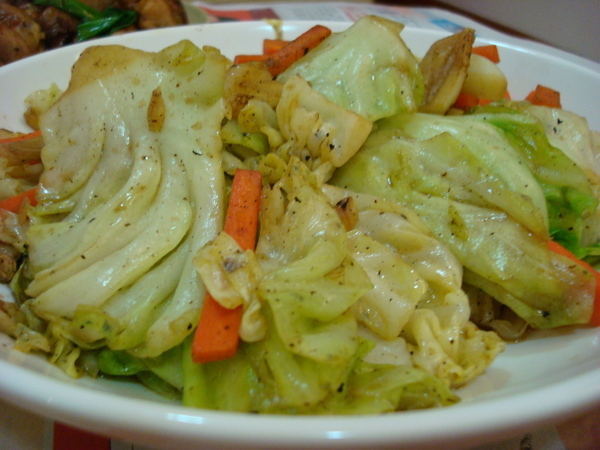 080308晚餐-紅蘿蔔炒高麗