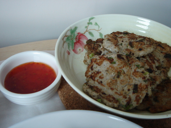 080717晚餐-煎鯪魚漿餅