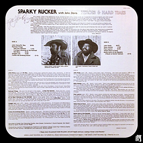 是是誰D+聽黑膠00087：Sparky Rucker With John Davis Heroes And Hard Times Vinyl 1981 3