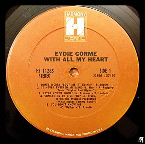 是是誰D+聽黑膠00132：Eydie Gorme With All My Heart Vinyl 1970 2