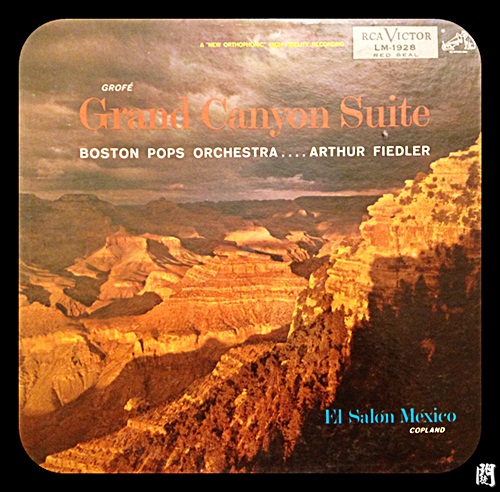 是是誰D+聽黑膠00133：ARTHUR FIEDLER Boston Pops Grofe Grand Canyon Suite Copland El Salon Mexico Vinyl 1955 1