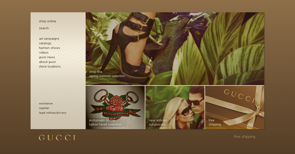 Gucci Homepage