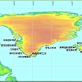 格陵蘭及冰島各地地圖