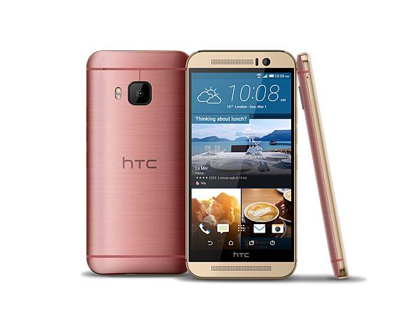 HTC One M9玫瑰金搭配幻彩粉