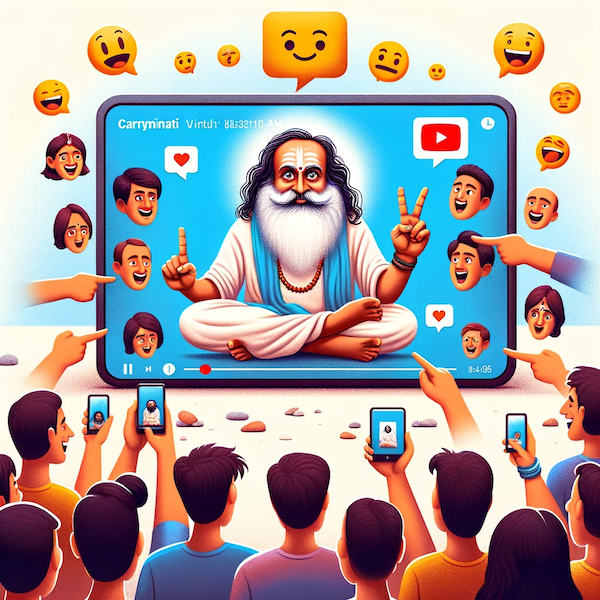 薩古魯面對4000萬訂閱YouTuber CarryMina