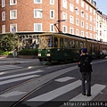 路面電車經過