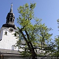 教堂尖塔  上方風向針有此塔的建造年份寫著1772