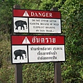 因為大象們聚集在瀑布區非常危險, 害我們不能到那, 八座美麗的瀑布只能在國家公園簡介的照片上看了, 野生象可是非常兇暴的