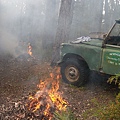 工作之一, 放火, 把枯樹枝樹葉燒乾淨, 以防止森林火災燒到房子, 等到進入乾季後就不能用火了