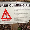 爬樹警告, TREE CLIMBING RISK