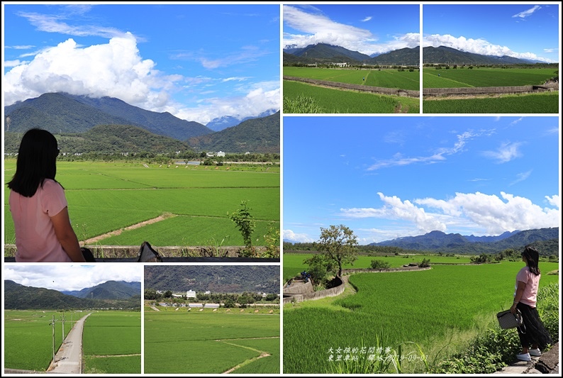 東里車站,東里鐵馬驛站,花東縱谷,月台景觀,玉富自行車道,稻田景觀,鐵道改造,花蓮景點,花東鐵路,自行車道,火車站