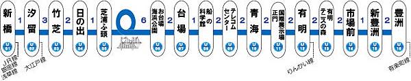 百合海鷗號路線圖