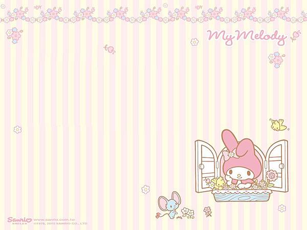 美樂蒂桌布 My Melody 尺寸1024x768