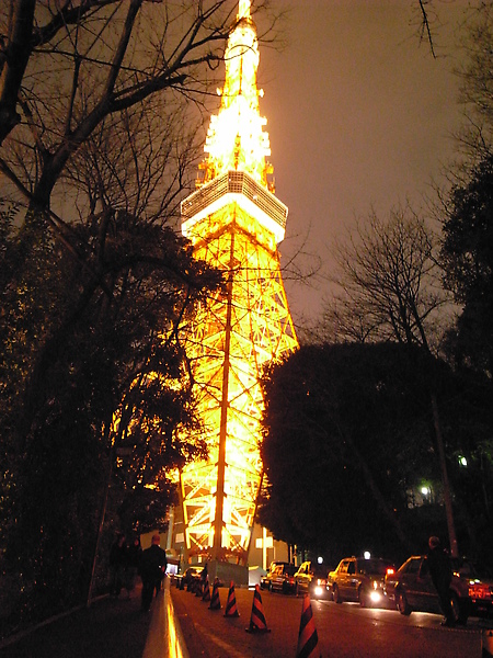 夜晚的東京鐵塔