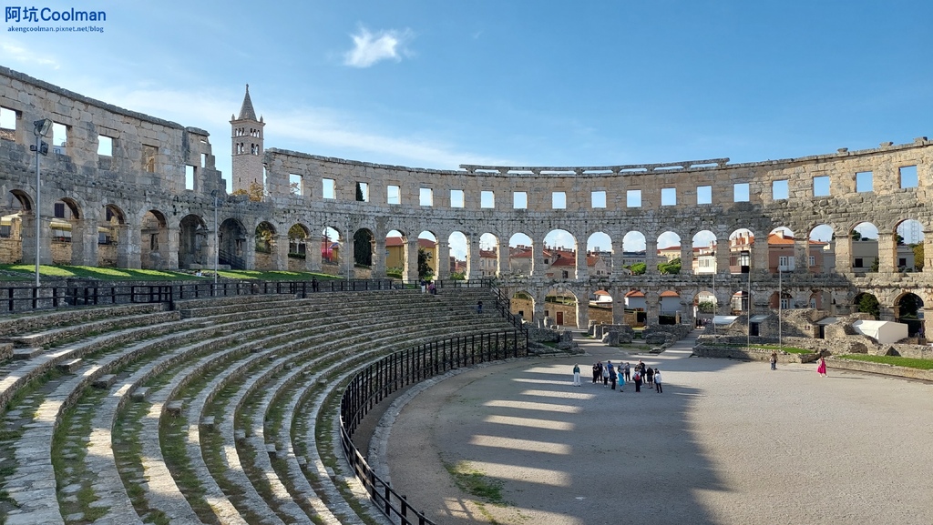 克羅埃西亞-普拉-歷史古蹟-羅馬競技場-大太陽-Pula Arena