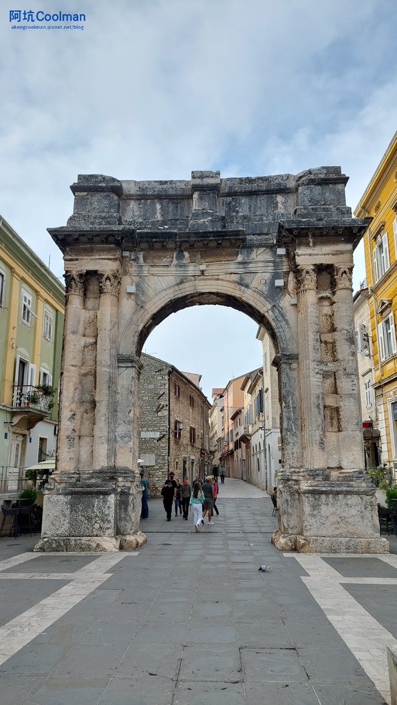 克羅埃西亞-普拉-塞爾吉烏斯凱旋門-市中心-Arch of the Sergii