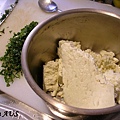 feta cheese &amp; basil filling