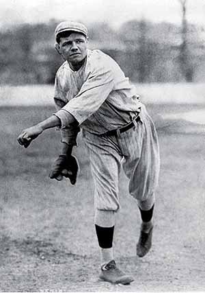 babe ruth pitching