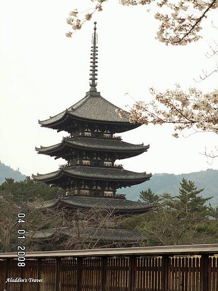 五重塔是興福寺最富盛名之景，也是奈良市區最醒目的地標