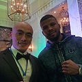 與世界拳王 badou jack 合照