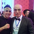 與世界拳王 Leo Santa Cruz 合照