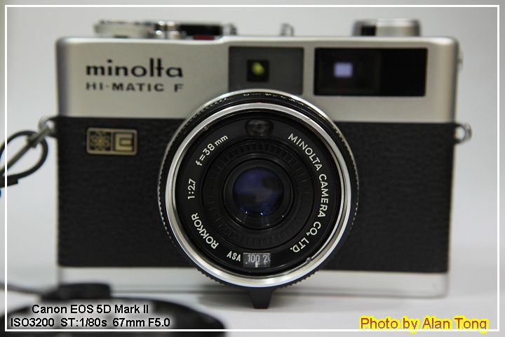 色移り有り 【美品】1972年 ミノルタHI-MATIC F【昭和レトロ