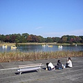 好多日本人坐在公園內的一角就聊了起來，非常隨性