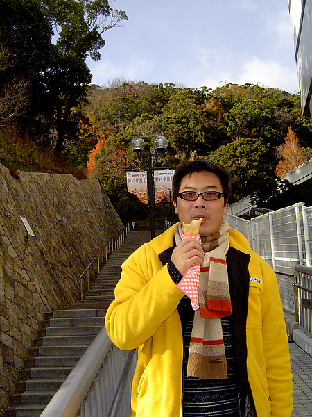 準備搭乘纜車前往布引香草花園