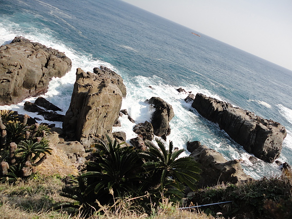 這些形狀特殊的奇岩怪石都是海浪自然造成的