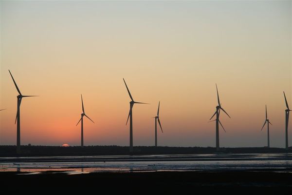 高美 夕陽餘暉