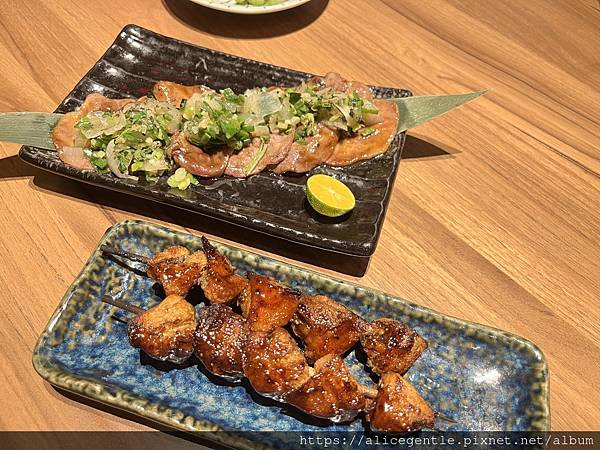 大河屋 鹽蔥牛舌 及 酥烤七里香