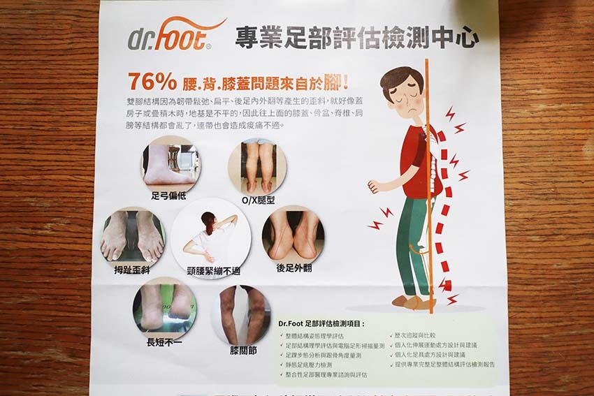 【永和專業鞋墊推薦】『Dr.Foot 達特富足部評估中心 永