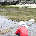 婆婆持續在採海藻，等一下做成海藻凍賣給大家吃...