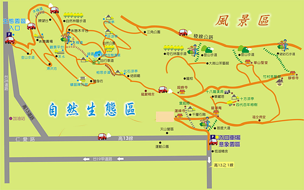 大崗山風景區導覽圖 大崗山風景區導覽圖