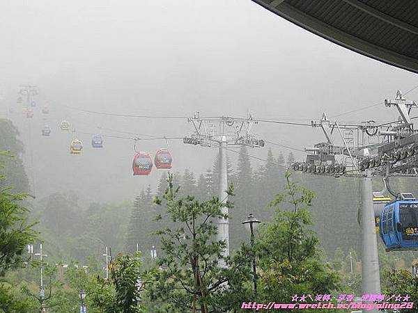 『南投』日月潭纜車‧雨中別有一番滋味