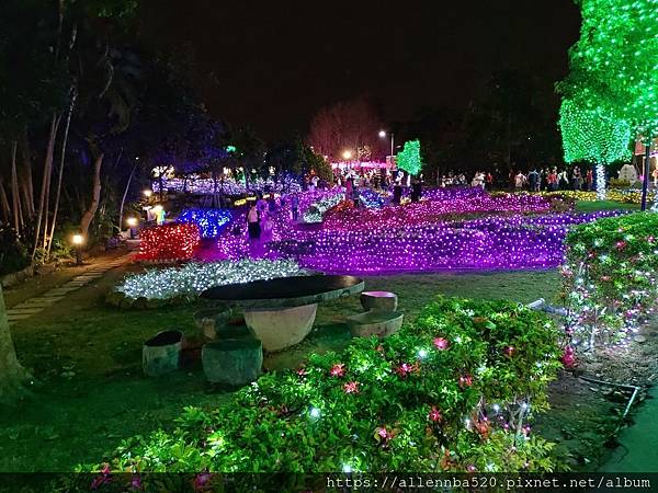 高雄佛光山燈會_厲害的花卉+厲害的燈