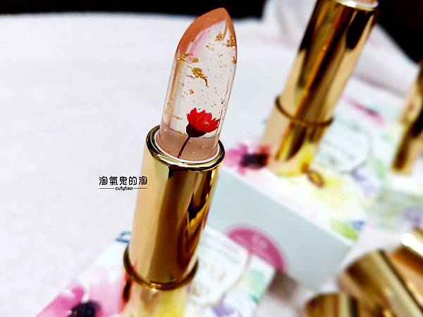 FLORIAN金箔花瓣果凍唇膏四色