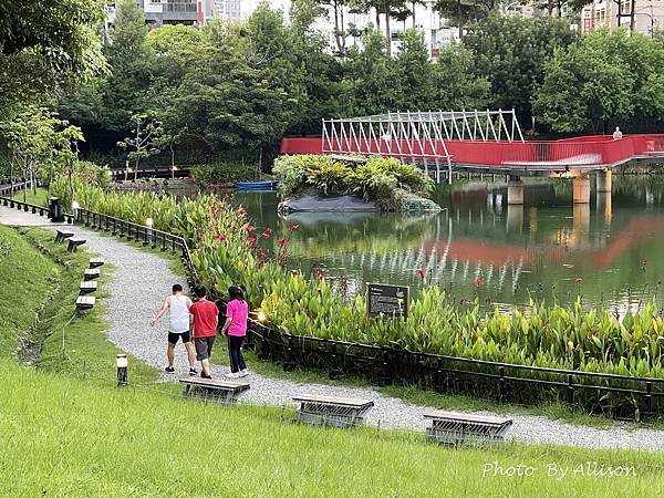 －＞攝影客最愛的湖畔倒影：【台中】秋紅谷景觀生態公園