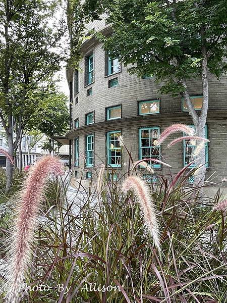 －＞新建築悄悄牽起左右兩棟舊建築， 一起邁步向前的「嘉義市立
