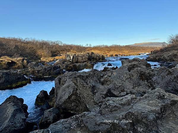 －＞冰島Bruarfoss 藍寶石瀑布....夢幻蒂芬尼藍…