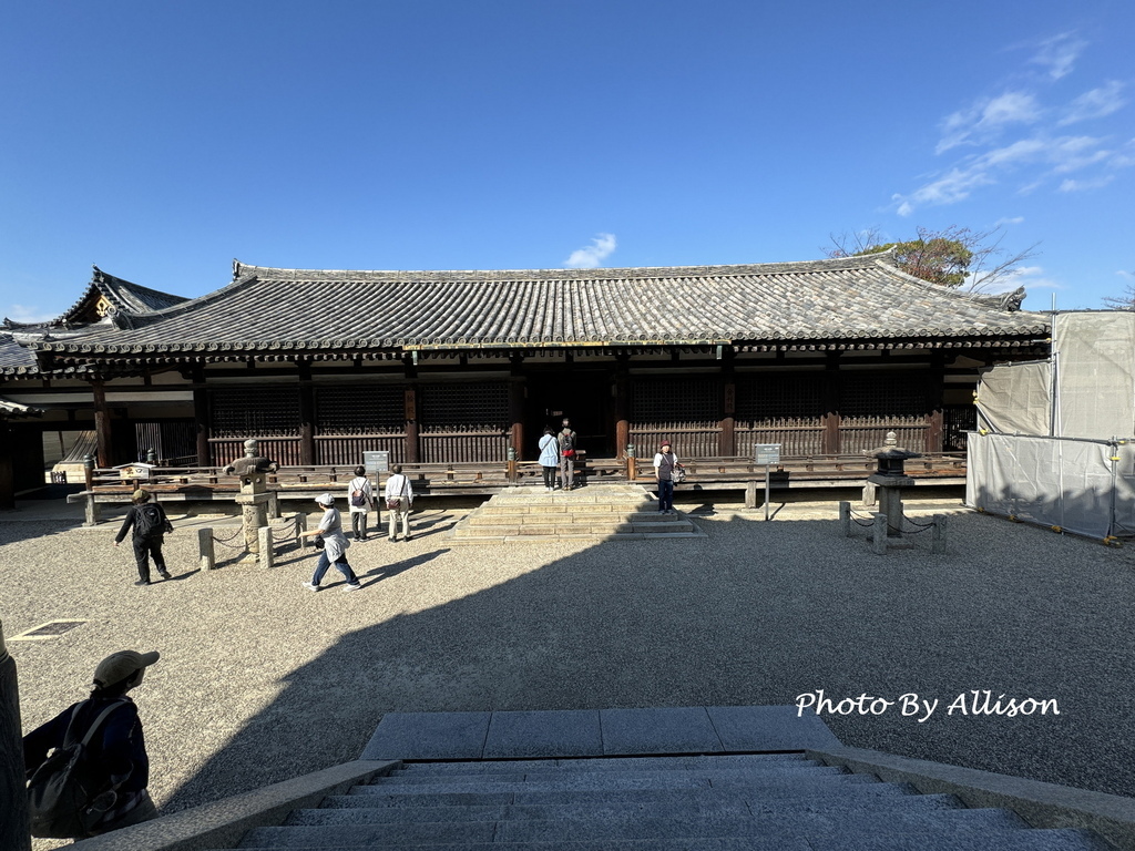 －＞奈良賞楓--飄浮在水上的中宮寺 + 擁有日本最古老的三重