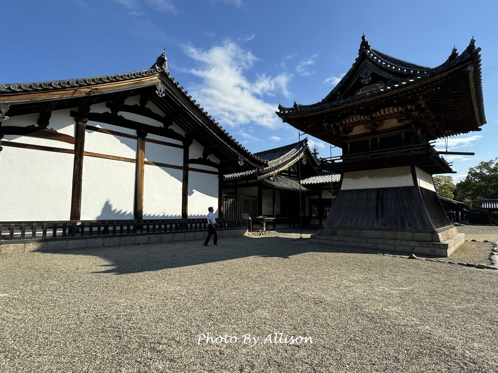 －＞奈良賞楓--飄浮在水上的中宮寺 + 擁有日本最古老的三重