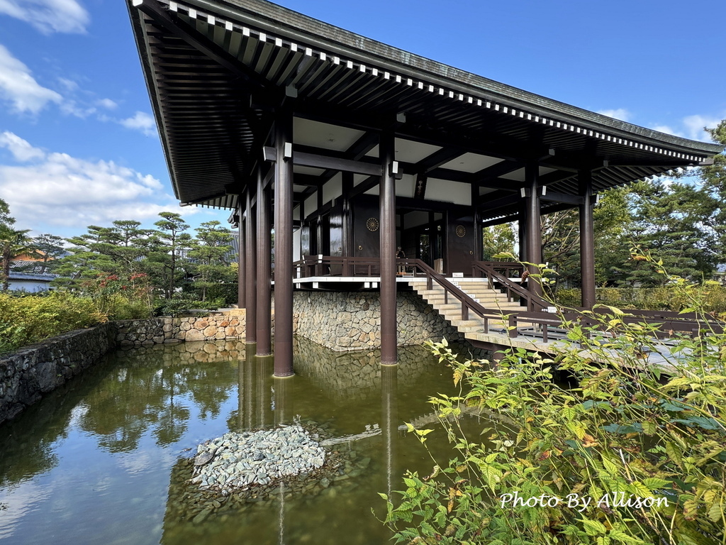 －＞奈良賞楓--飄浮在水上的中宮寺 + 擁有日本最古老的三重