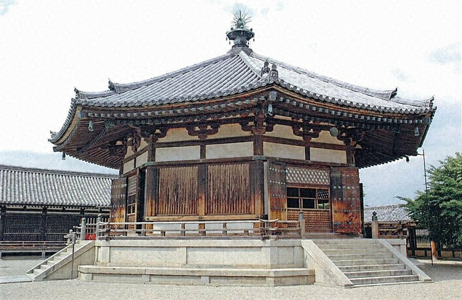－＞奈良賞楓--飄浮在水上的中宮寺 + 擁有日本最古老的三重