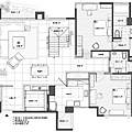 權釋設計規劃推薦新建案樣品屋新竹一品院豪宅住宅居家空間裝潢建材造型天花工程中古屋價格費用-14F平面0329