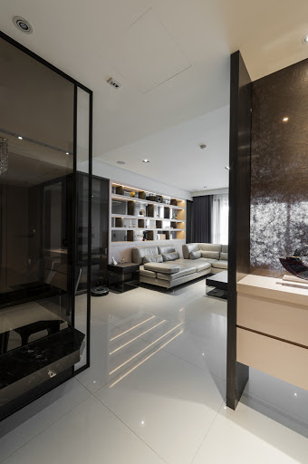 權釋設計規劃推薦新建案樣品屋新竹千荷田豪宅住宅居家空間裝潢建材造型天花工程中古屋價格費用客廳-01玄關-03